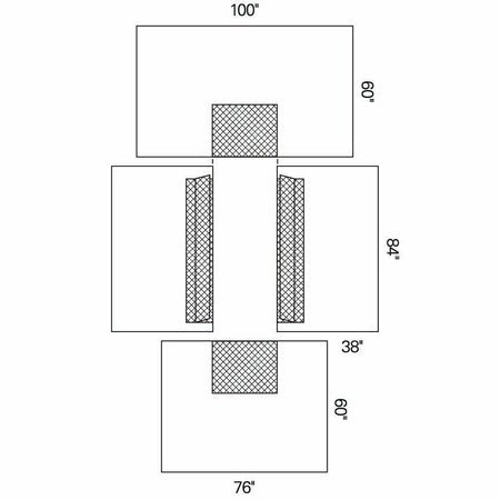 DRAPE SYS HEAVY DUTY UNIVERSALST 5/CS