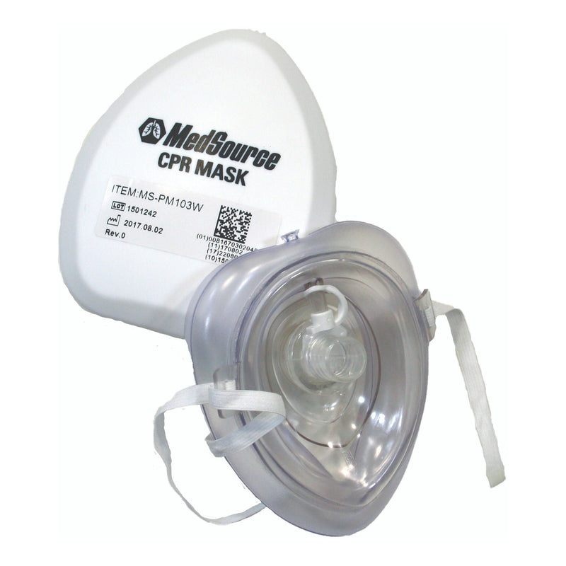 CPR Face Mask Basic Medical Mouth to Mask Single Use (Each)