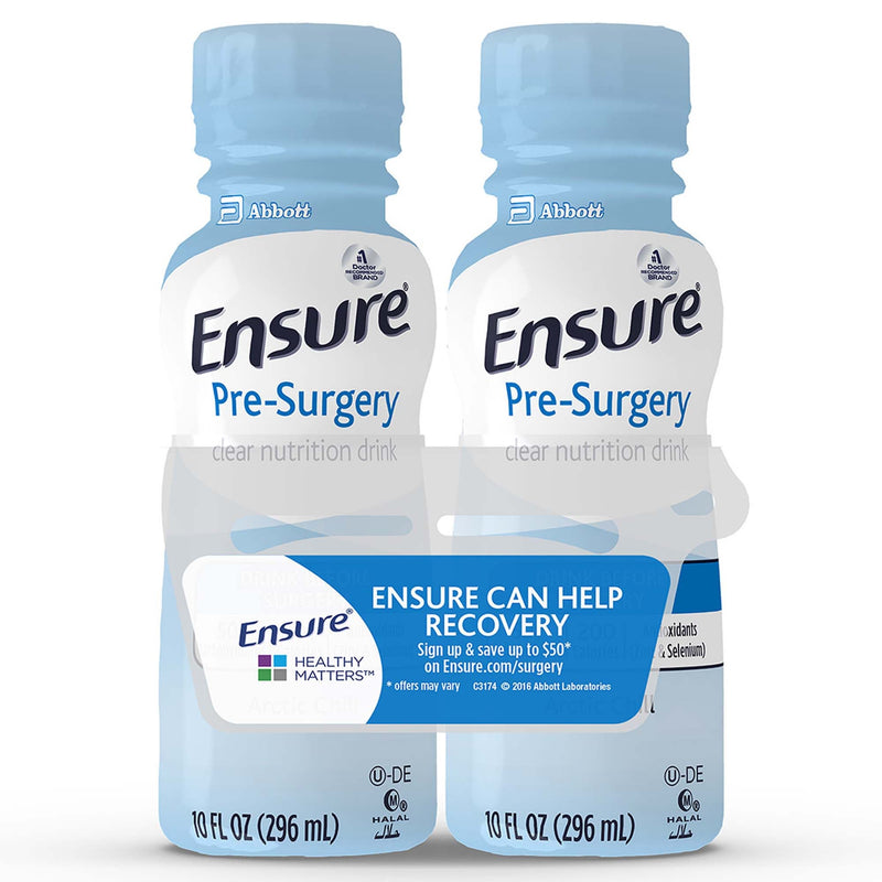 Ensure Pre-Surgery Strawberry Clear Carbohydrate Drink, 10-ounce bottle (Case of 16)