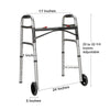 McKesson Aluminum Folding Walker, 25 – 32¼ Inch Height (Case of 4)