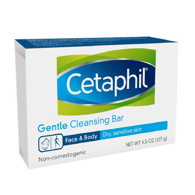 Cetaphil Gentle Cleansing Bar Dry to Normal, Sensitive Skin, Noncomedogenic (Each)