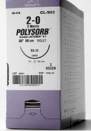 SUTURE SYN COAT BRD VIOLET 3-0STNDRD 60 3DZ/BX