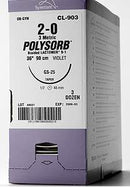 SUTURE SYN COAT BRD VIOLET 3-0STNDRD 60 3DZ/BX