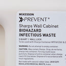 McKesson Brand McKesson Prevent Sharps Collector Wall Cabinet, 12¼ x 4¾ x 10 Inch (2/CS) 