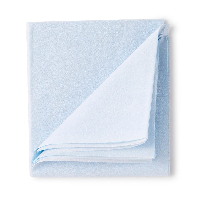 McKesson Blue Flat Stretcher Sheet, 40 x 90 Inch (Case of 50)