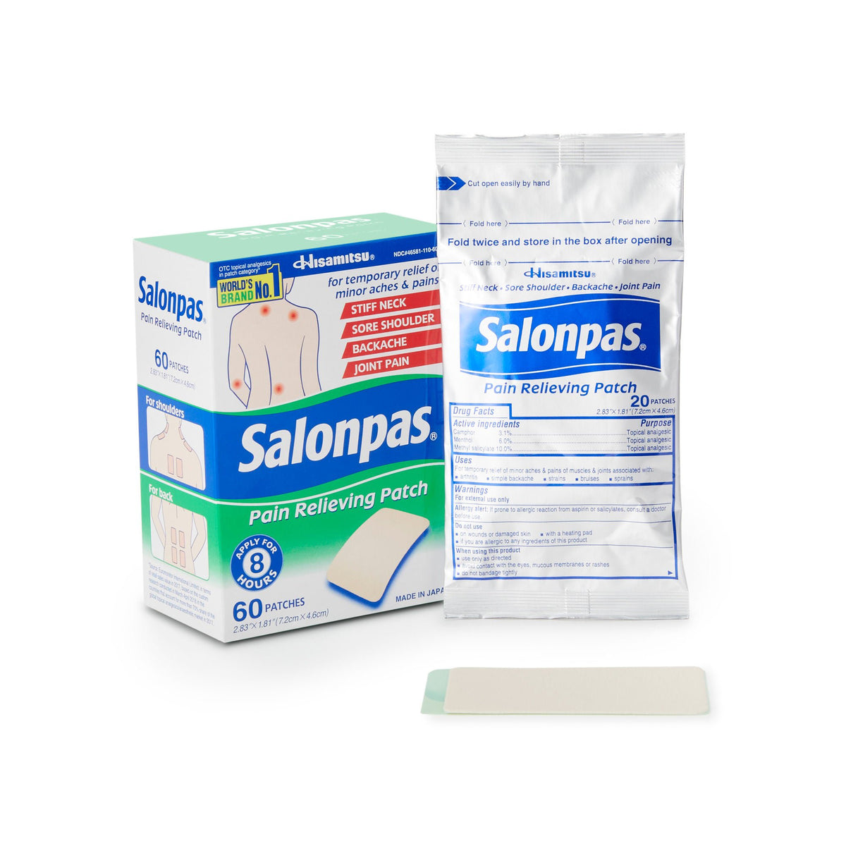 Salonpas Pain Relieving Patches (Box of 60)