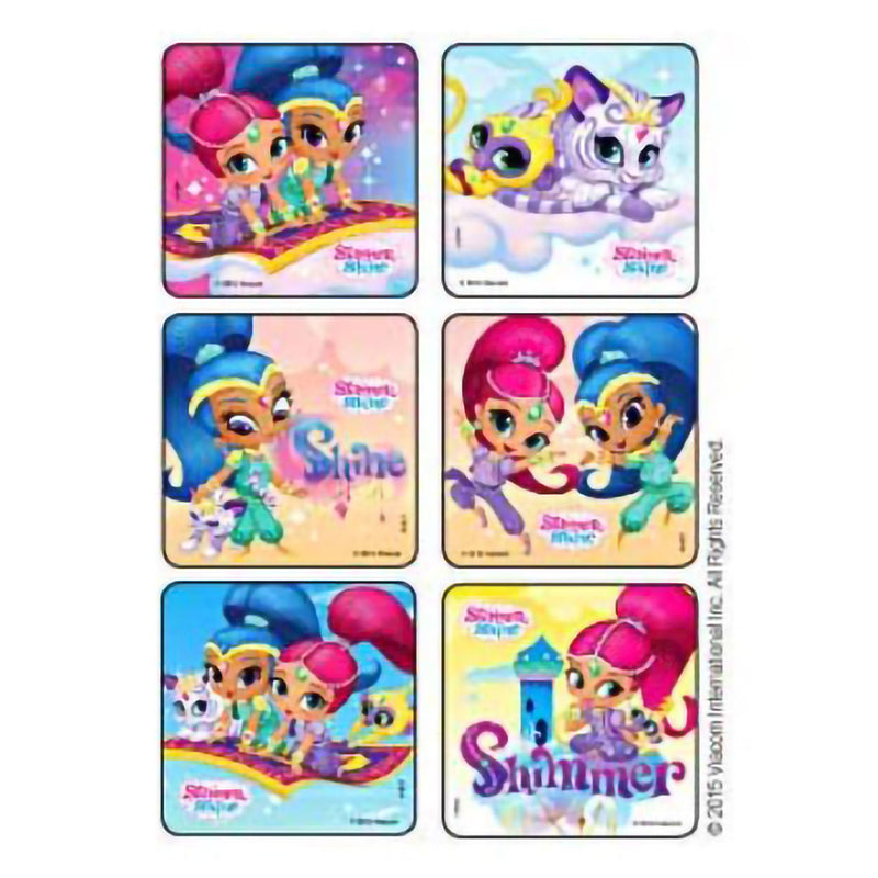 Sticker Kids Love Stickers 75 per Pack Shimmer Shine 2-1/2 X 2-1/2 Inch