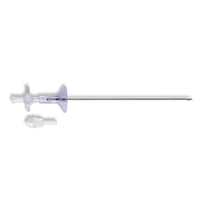 Pneumoperitoneum Needle Surgineedle 14 Gauge Flanged Handle, Spring-Loaded Blunt Stylet Surgical Grade 