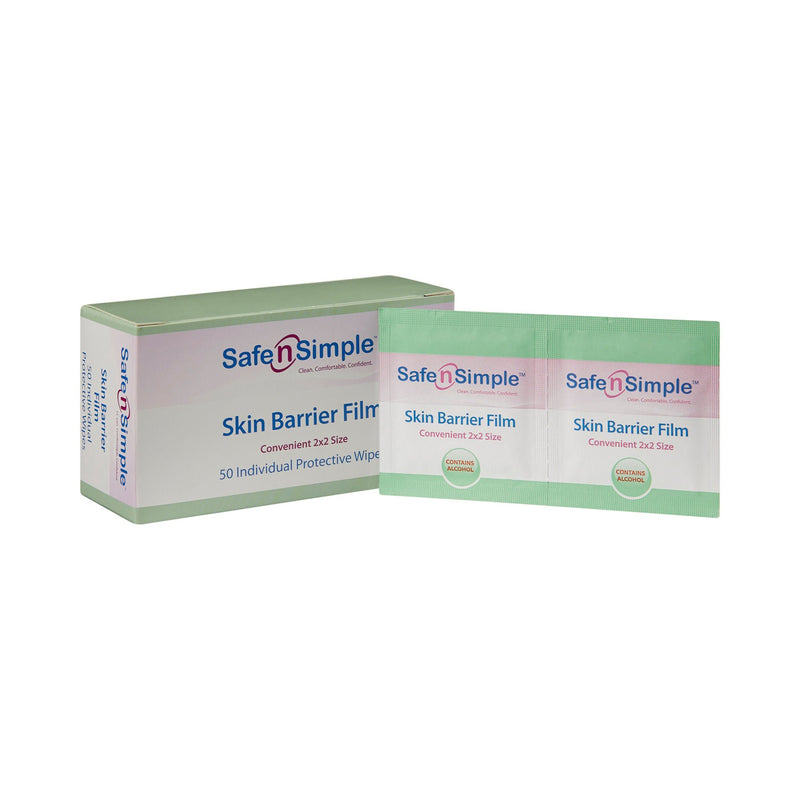 Safe N Simple Skin Barrier Wipe, 50 Packets per Box (Case of 10000)