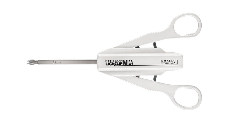 Ligating Clip Applier Ligaclip 20 Small Clips Scissor Style Handle Angled Tip 