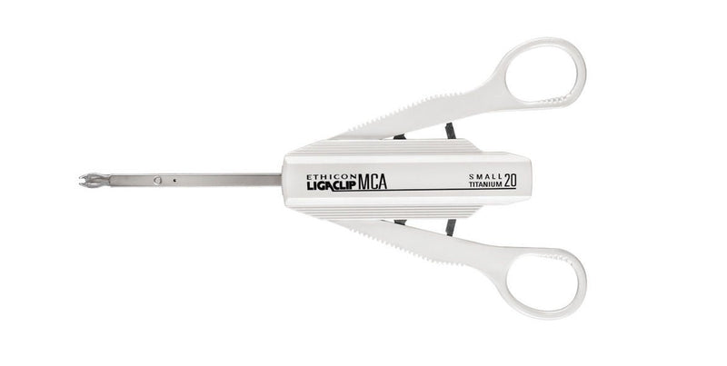 Ligating Clip Applier Ligaclip 20 Small Clips Scissor Style Handle Angled Tip (Box of 6)