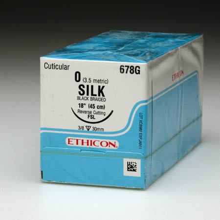 Nonabsorbable Suture without Needle Perma - Hand SUTUPAK Silk Size 3-0 18 Inch Suture Braided 