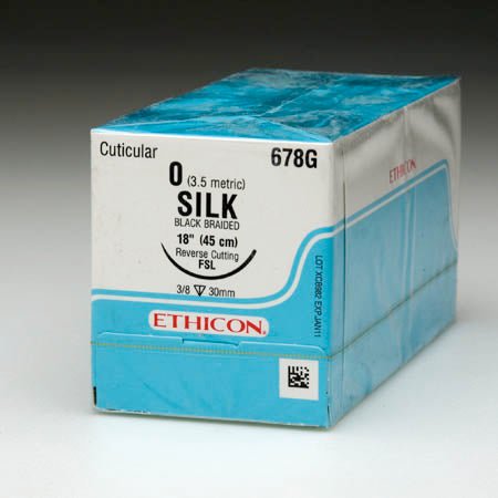 Nonabsorbable Suture without Needle Perma - Hand SUTUPAK Silk Size 3-0 18 Inch Suture Braided (Box of 36)