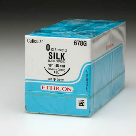 Nonabsorbable Suture without Needle Perma - Hand SUTUPAK Silk Size 3-0 18 Inch Suture Braided (Box of 36)