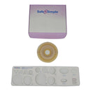 Ostomy Barrier Precut, Extended Wear Adhesive Tape Collar 57 mm Flange Red Code System 1-1/8 Inch Opening 5 X 5 Inch (Case of 40)