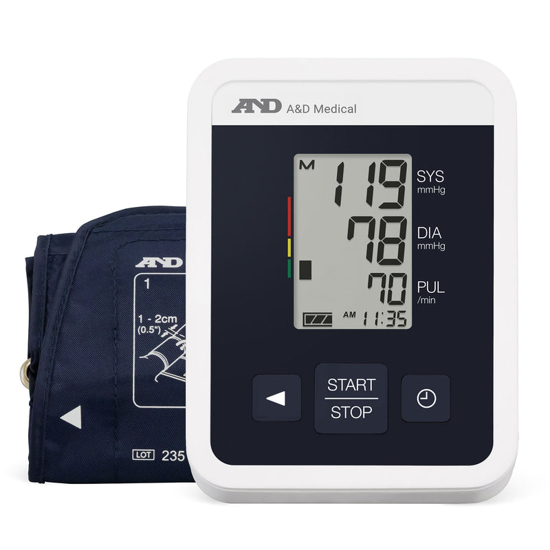 Digital Blood Pressure Monitor AND Wide Cuff Arm Nylon Cuff 8.6 tp 16.5 Inch Circumference Desk Model (Each) 