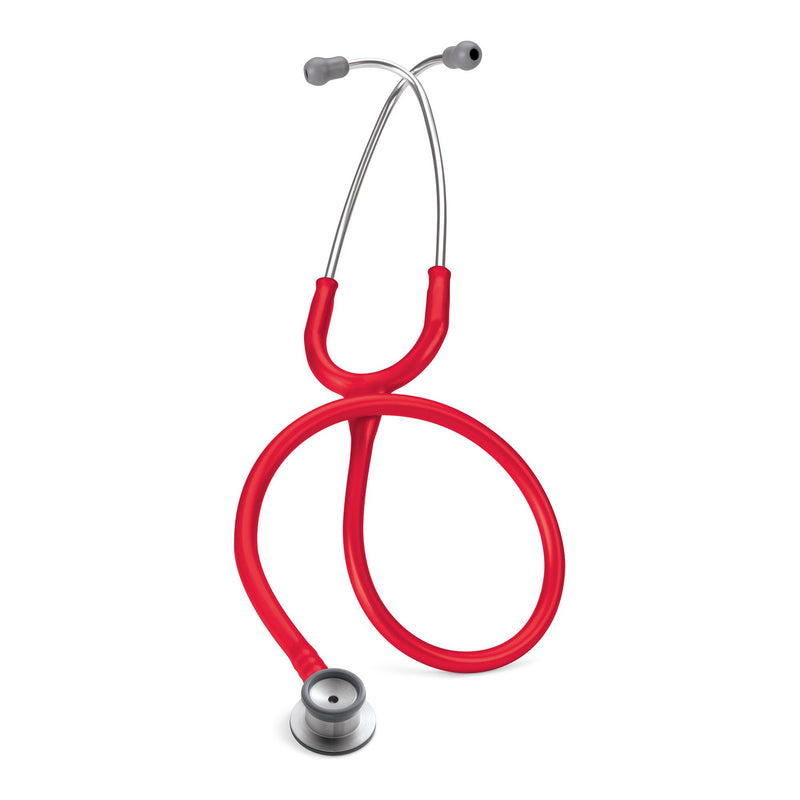Clinician Stethoscope 3M Littmann Classic II Red 1-Tube 28 Inch Tube Double Sided Chestpiece (Each)