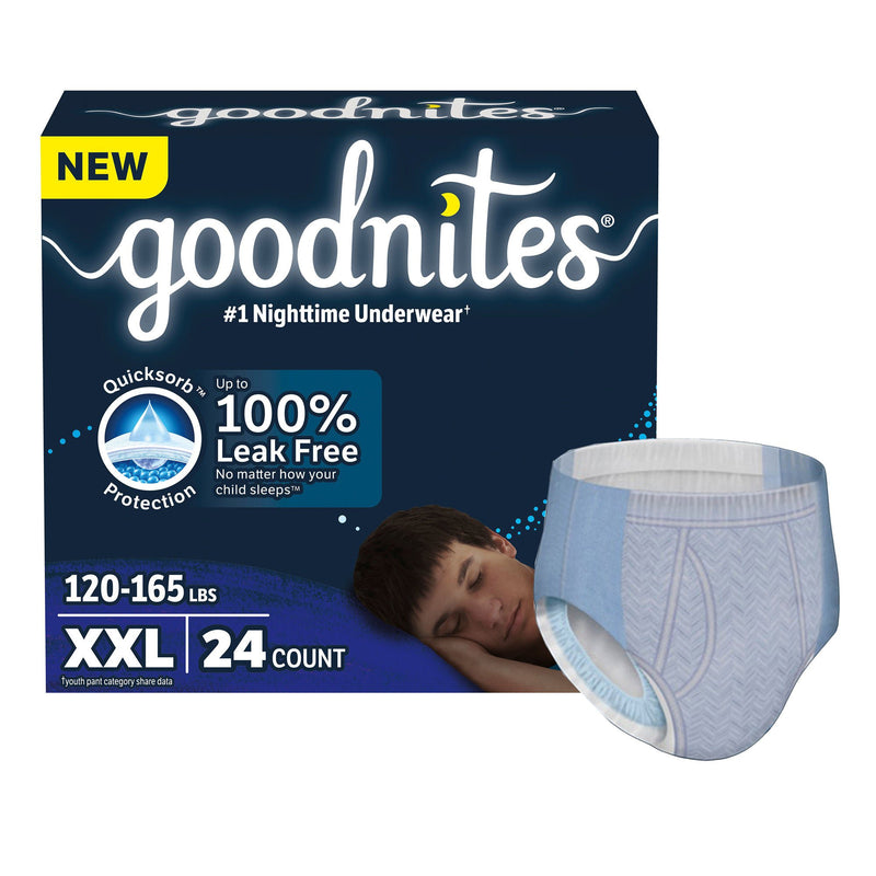 GoodNites Nighttime Underwear for Boys, 2X-Large (Case of 24)