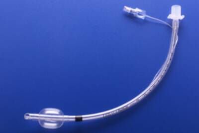 Cuffed Endotracheal Tube Safety Clear Plus 250 mm Length Curved 5.0 mm ID Pediatric Murphy Eye (Box of 10)