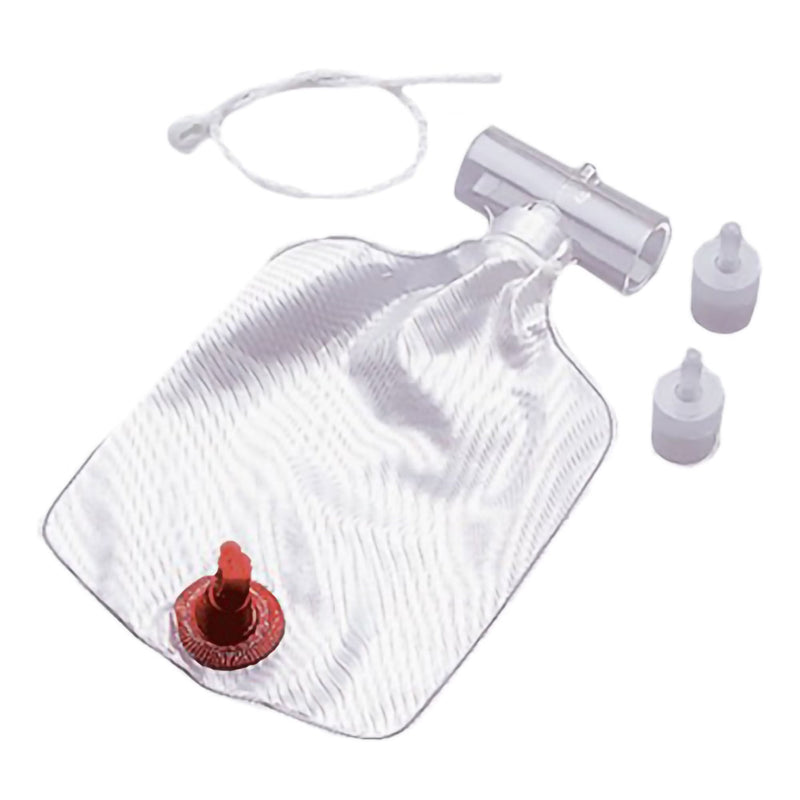 Trach Tee Drain with Bag AirLife Standard Corrugated Tubing 