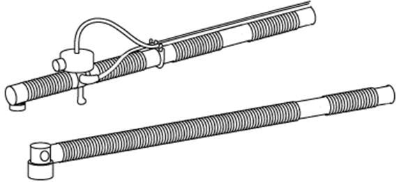 Ventilator Circuit AirLife Corrugated Tube 60 Inch Tube Single Limb Adult Without Breathing Bag Single Patient Use 