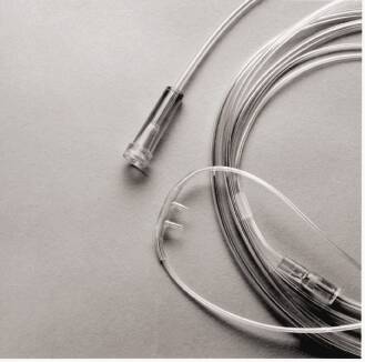 Nasal Cannula Salter-Style Infant Curved Prongs 7 Foot Tubing Low Flow Rate