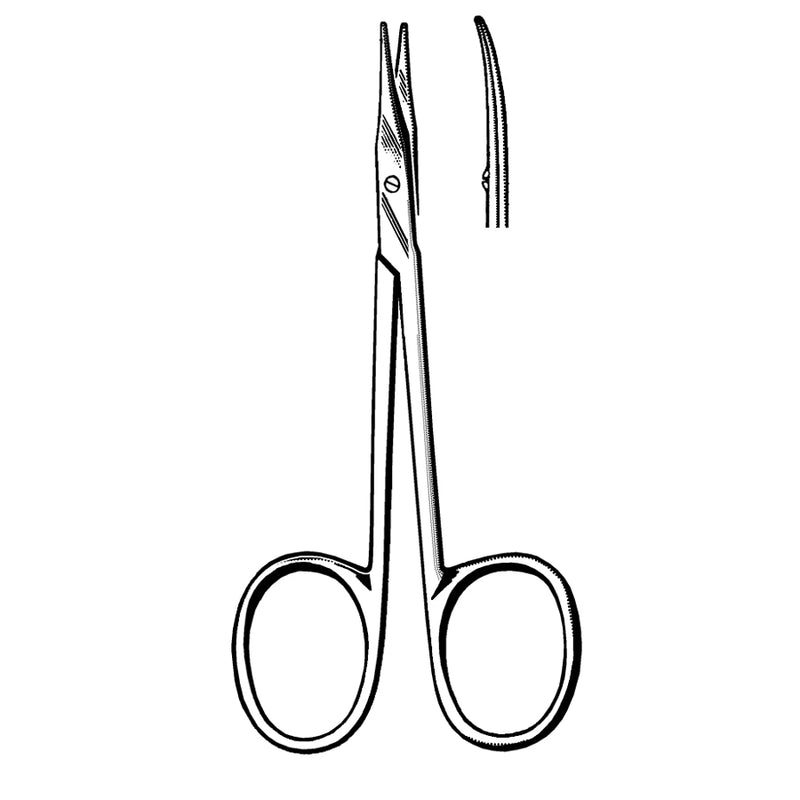 Econo Sterile Stevens Tenotomy Scissors - 4-1/2", Curved, Blunt/Blunt, Disposable, CS 25 - 96-2221