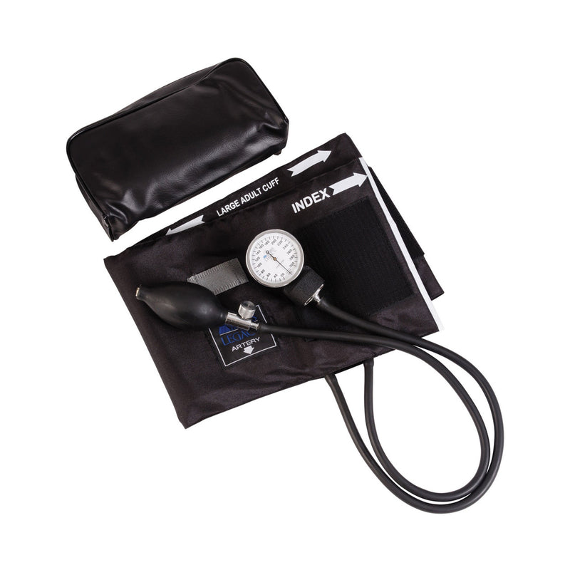 Legacy Aneroid Sphygmomanometer, Large, Black 