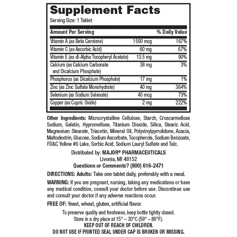Major Prosight Multivitamin Supplement 