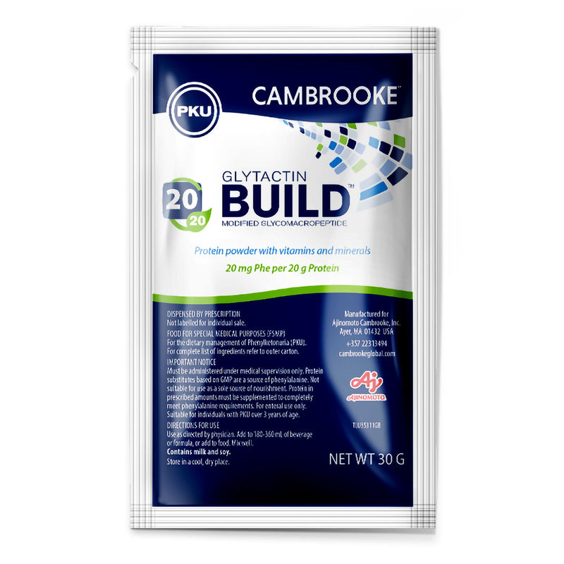 Glytactin Build 20/20 GMP for the Dietary Management of PKU, Smooth Flavor (Case of 30)