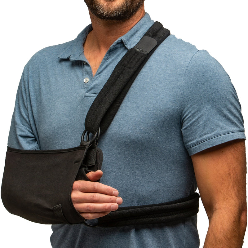 Hely & Weber Shoulder Immobilizer GUS Small Cotton / Polyester Waist Strap / Shoulder Strap Padded Left or Right Arm 