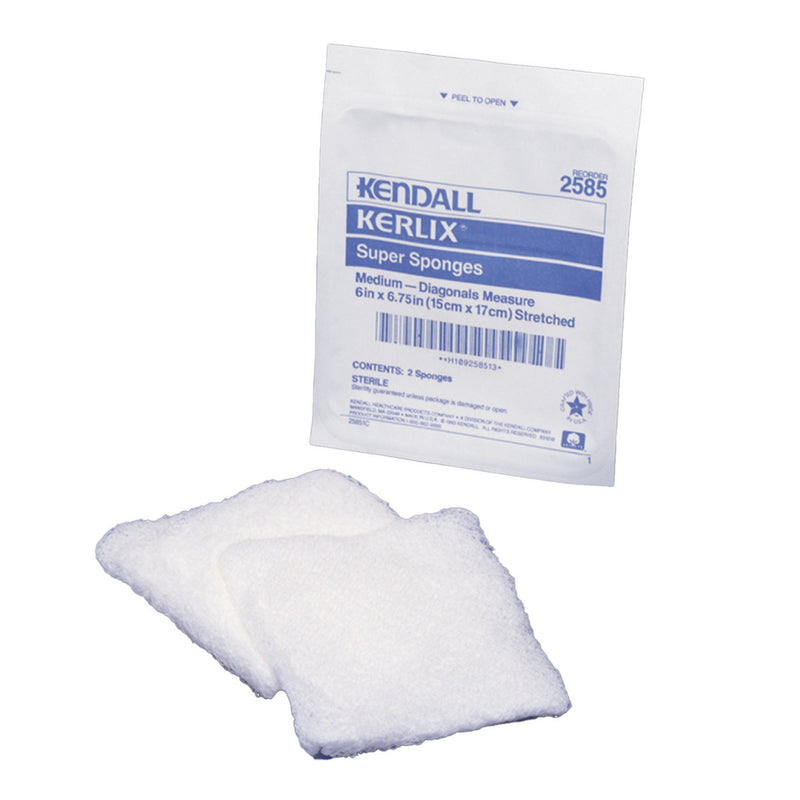 Cardinal Kerlix Sterile USP Type VII Fluff Dressing, 6 x 6-3/4 Inch, 12-Ply (240/CS) 