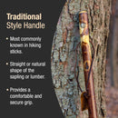 Mabis Healthcare Brazos Hawthorn Rustic Walking Stick, 58-Inch Height 