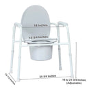 McKesson Commode Chair, Nonfolding (Case of 4)
