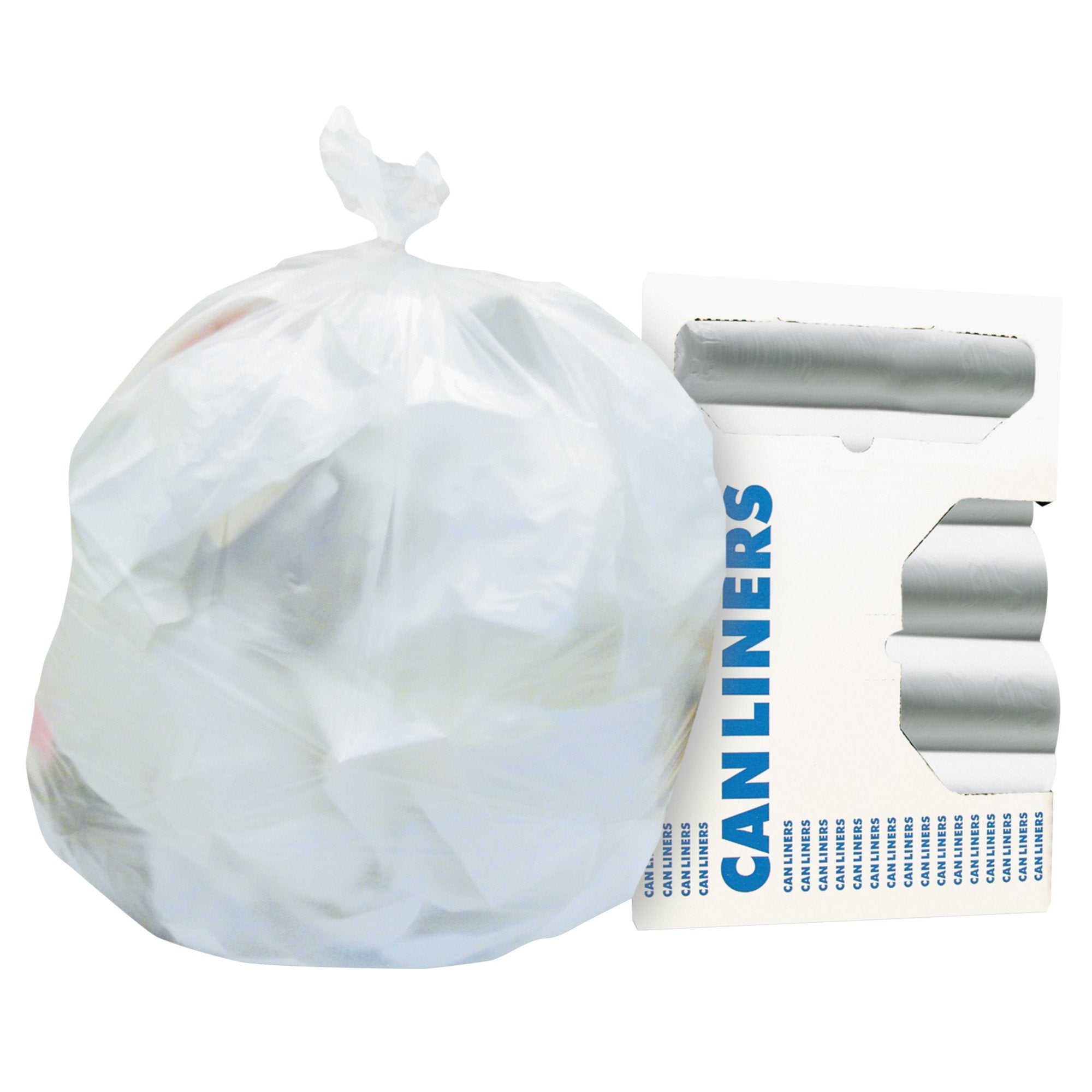 Essendant Co/United Stationers Heritage Light Duty Trash Bag, Colorless, 10-gallon Capacity (1000/CS) 