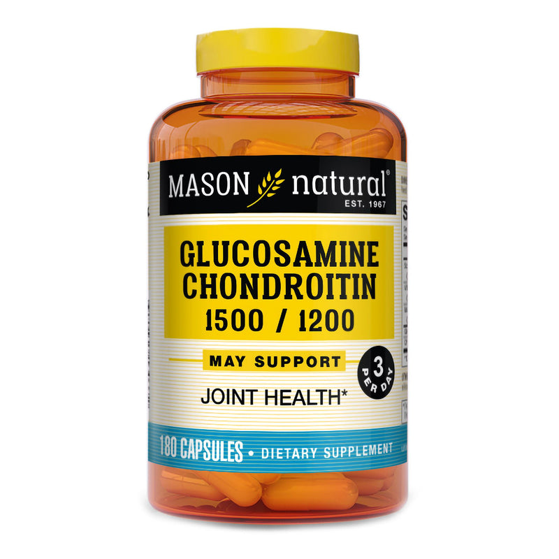 Mason Natural Glucosamine Chondroitin 1500/1200 Capsules (Bottle of 180)