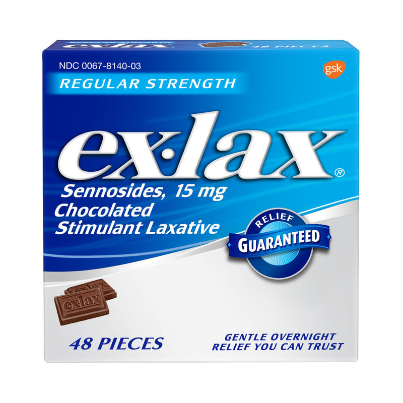 Ex-lax Sennosides Chocolate Laxative (Box of 48)