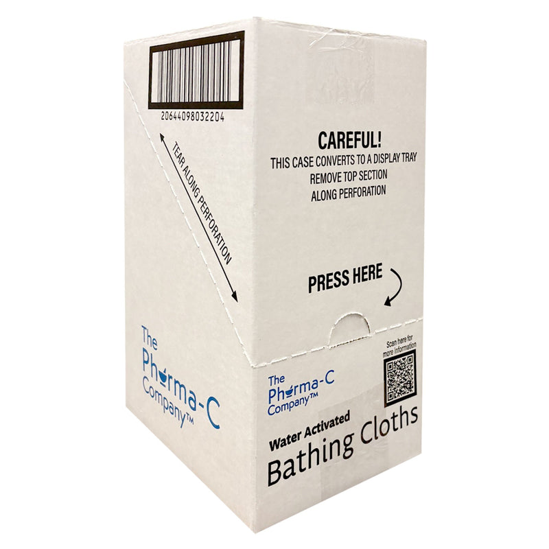 Rinse-Free Bath Wipe The Pharma-C Company Soft Pack Light Scent 10 Count (Box of 60)