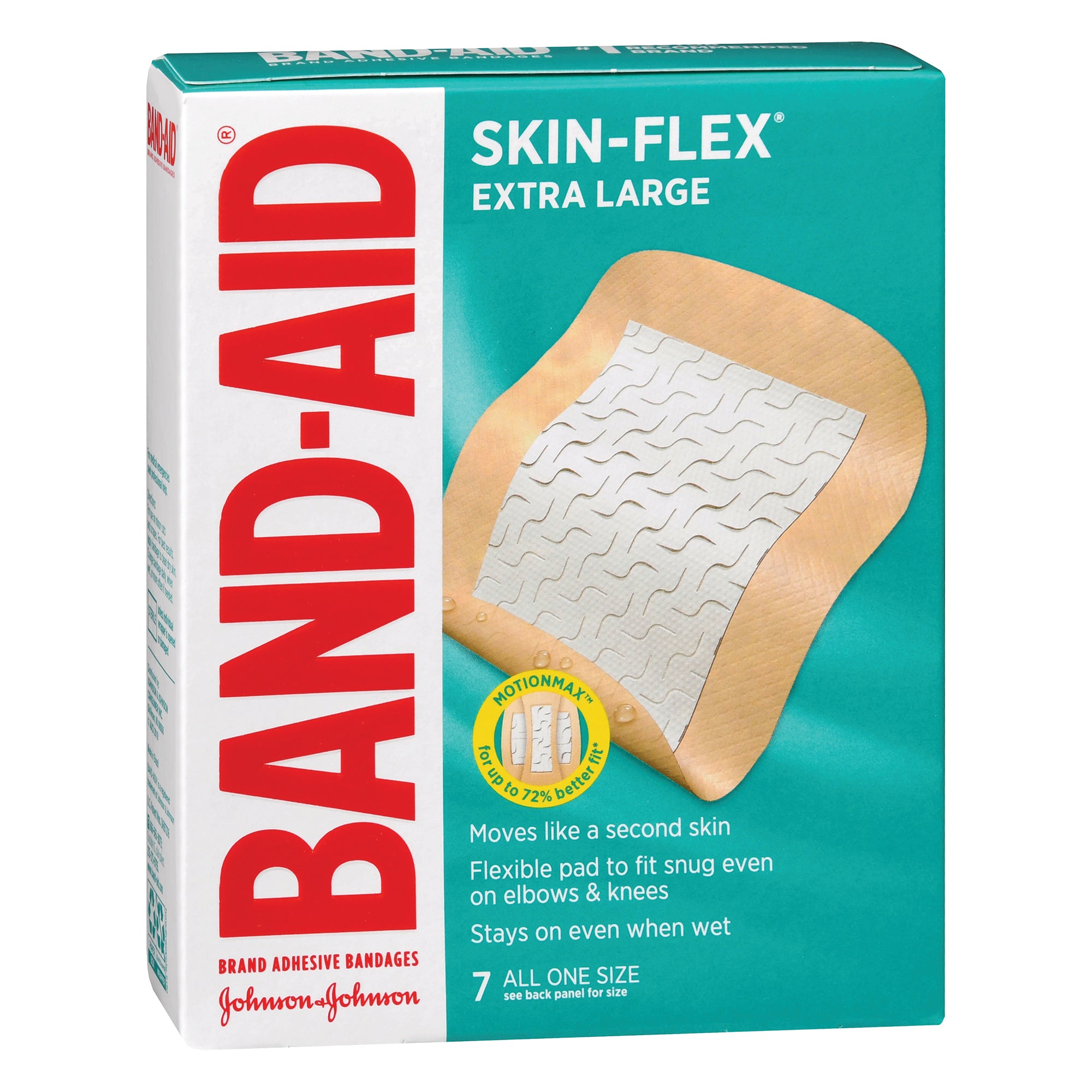 Kenvue Brands LLC Band-Aid Skin-Flex Adhesive Bandages Extra Large, 2.75 x 3.5 Inch (168/CS)