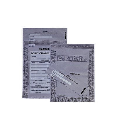 BAG PATIENT VALUABLS 9X12 +2.52.7ML ADHSV CLSR 100/PK10PK/CS