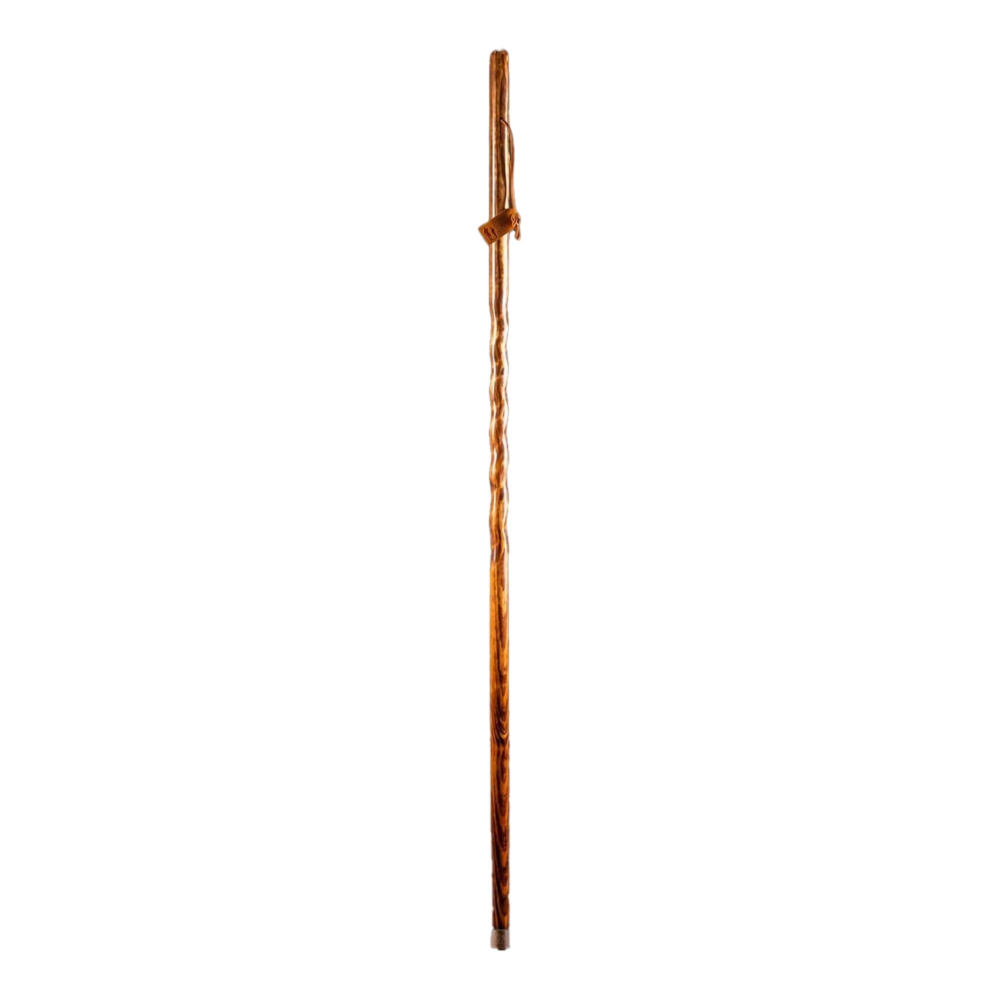 Mabis Healthcare Brazos Twisted Pine Handcrafted Walking Stick, 55-Inch 