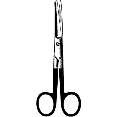 Sklarhone Operating Scissors - 5-1/2", Straight, Sharp/Blunt, 1 Razor Edge, 1 Standard Edge - 15-3343