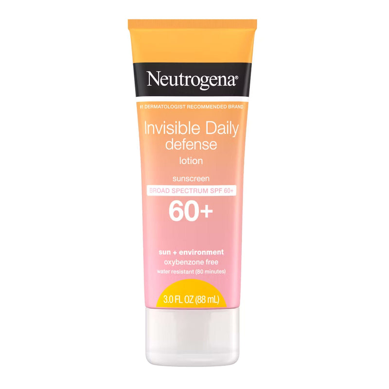 Neutrogena Invisible Daily Defense Sunscreen Lotion SPF 60+, 3-ounce Tube (Each)