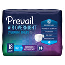 Prevail Air Overnight Briefs Overnight Absorbency, Size 2 (Case of 72)