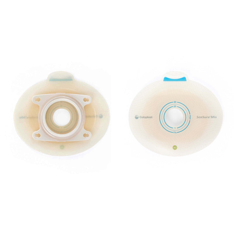 Coloplast SenSura Mio Click Ostomy Barrier, 20 mm Stoma Opening, Green Color Match (5/BX) 