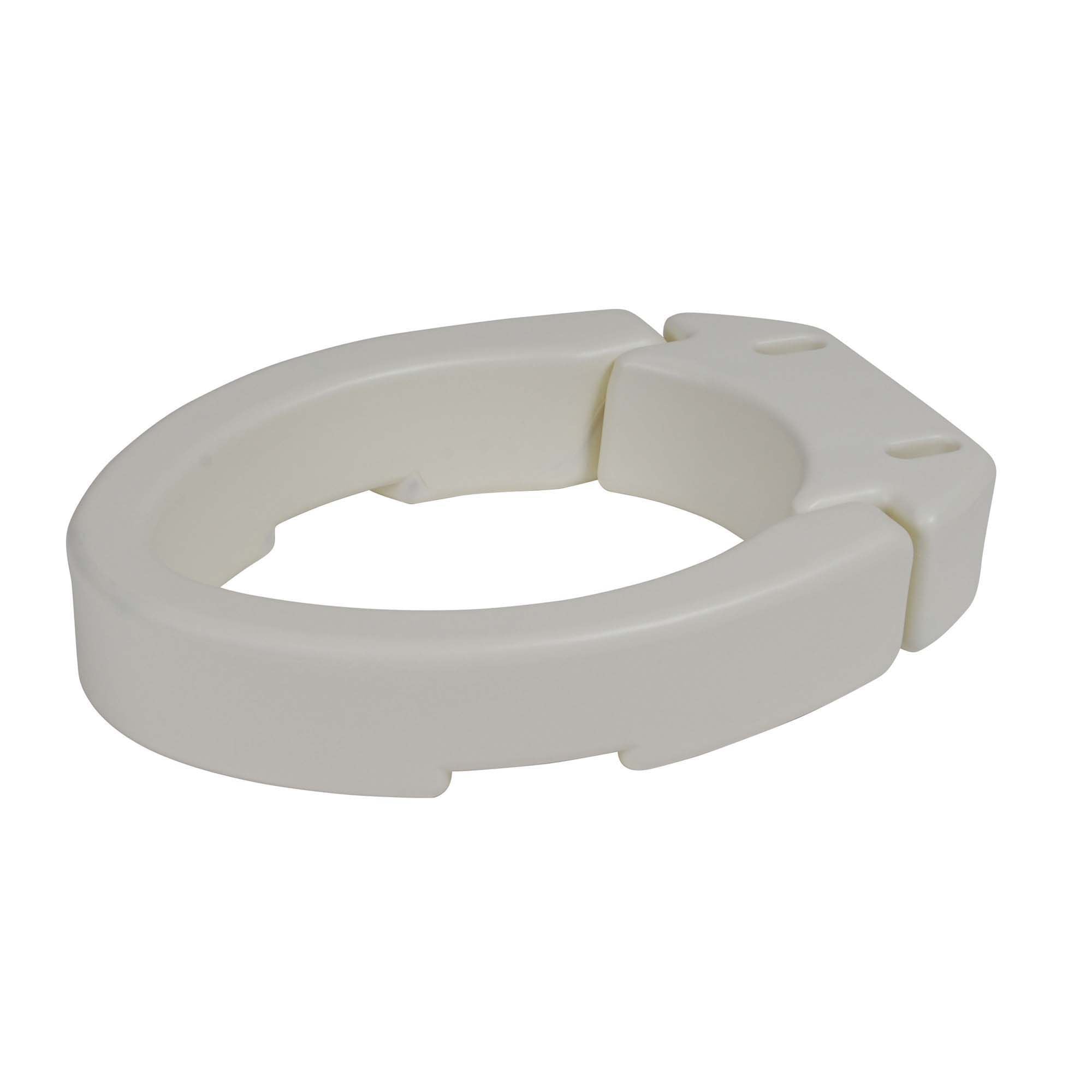 Hinged Raised Toilet Seat drive 3-1/2 Inch Height Elongated 250 lbs. Weight Capacity (Each)