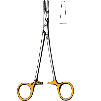 Sklar TC Olsen-Hegar Needle Holder - 4-3/4", Smooth, Delicate - 21-8026 