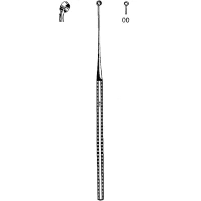 Sklar Buck Ear Curette - Angled, Sharp,