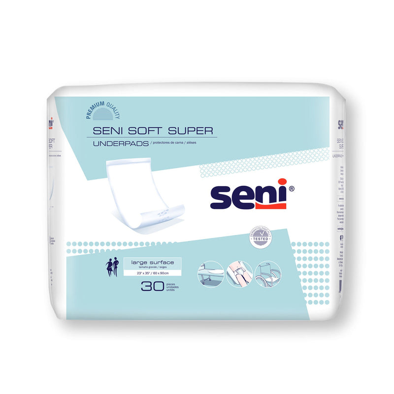 Seni Soft Super Underpad, Level 2 Absorbency (Case of 60)