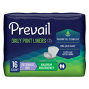 Prevail Daily Pant Liners Moderate Absorbency Incontinence Liner, 28 Inches (Case of 96)